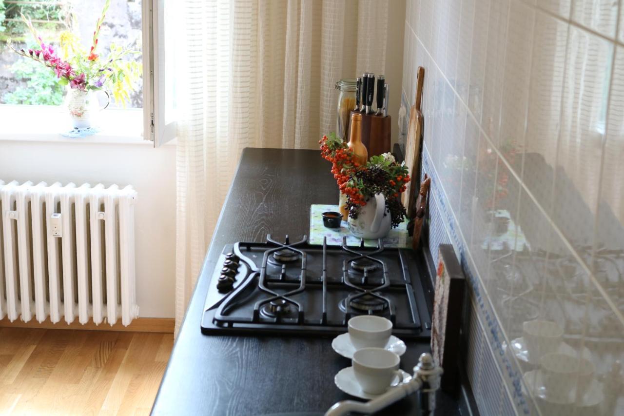 Retro Big Apartment With Two Balconies And Lift كارلوفي فاري المظهر الخارجي الصورة